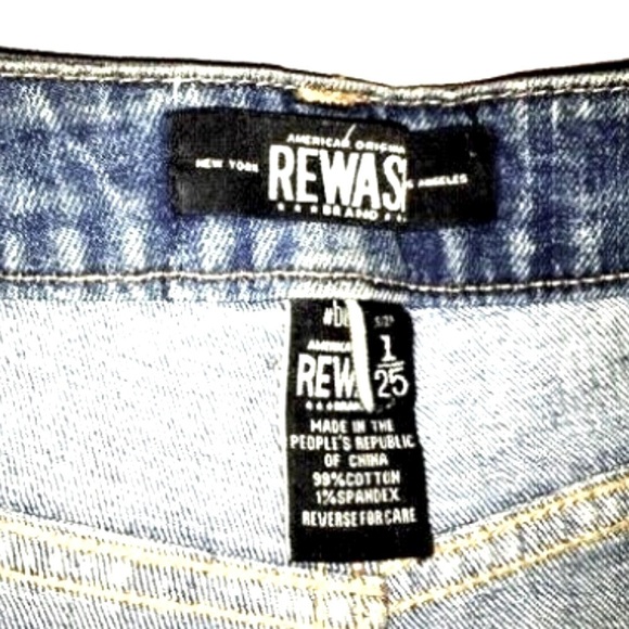 High Thigh Cut Off Shorts Frayed Rewash, High Waist, Distressed - Picture 3 of 5